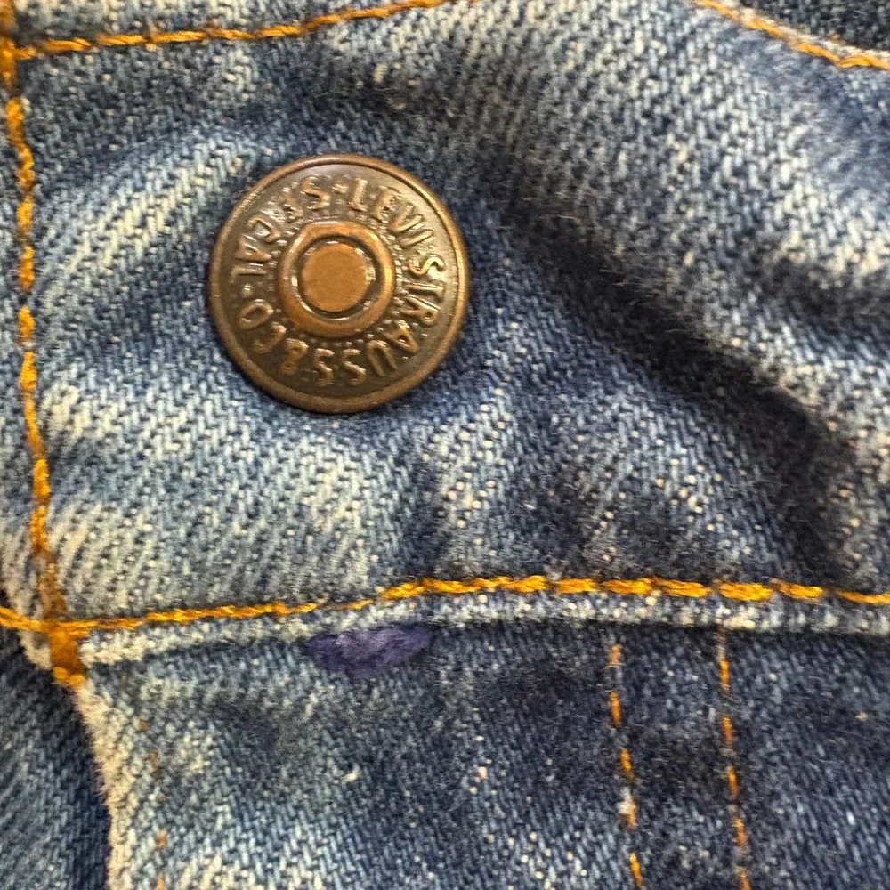 Levi Strauss Kids‎ Blue Denim Jeans Tapered Leg Classic Vintage Orange Tab Sz 12